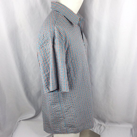 G.H. Bass & Co. Plaid Shirt Mens Size XL Short Sleeve Button Down - Picture 2 of 7